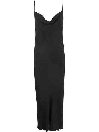 Pierantonio Gaspari Silk Dress In Black