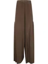 Pierantonio Gaspari Silk Long Trouser By Pierantoniogaspari In 褐色
