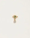 Piercing Crying Eye Stud In Gold