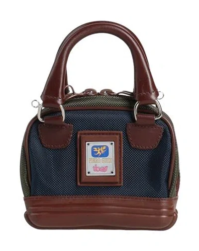 Piero Guidi Woman Handbag Navy Blue Size - Textile Fibers