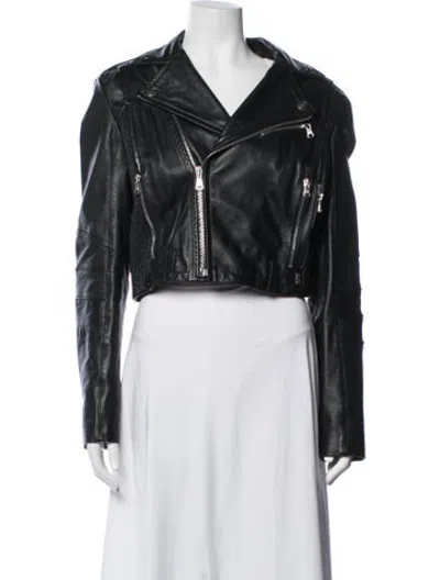 Pre-owned Pierre Balmain 2012 Leather Biker Jacket In Black