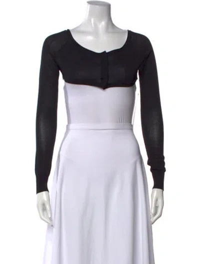 Pre-owned Pierre Balmain 2012 V-neck Sweater W/ Tags In Black