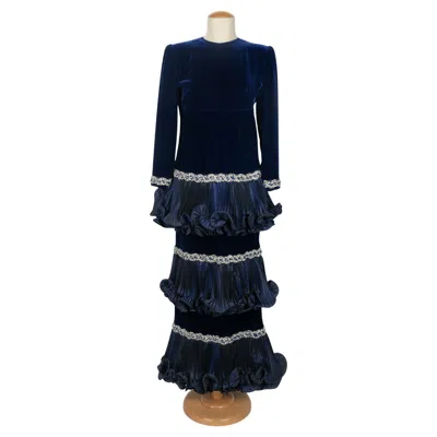 Pre-owned Pierre Balmain Balmain Dress Haute Couture Fall-winter 1984 In Black