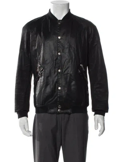 Pre-owned Pierre Balmain Bomber Jacket In Black