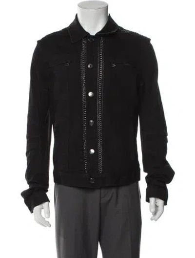 Pre-owned Pierre Balmain Denim Jacket In Black