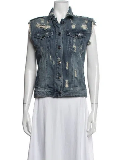 Pre-owned Pierre Balmain Denim Jacket In Blue