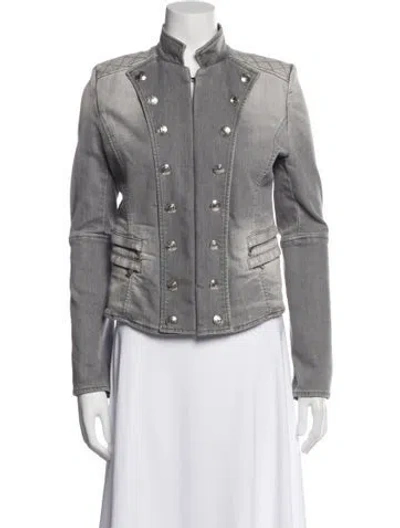 Pre-owned Pierre Balmain Denim Jacket In Gray