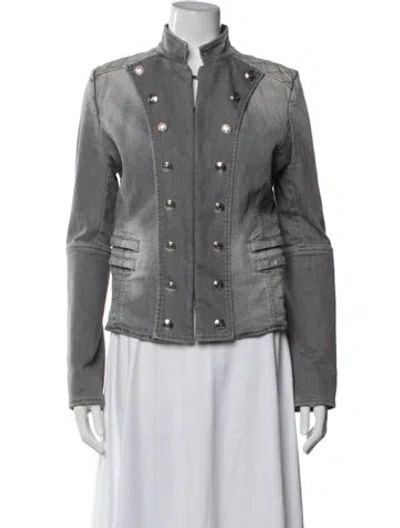 Pre-owned Pierre Balmain Denim Jacket In Grey
