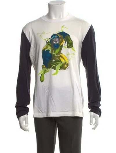 Pre-owned Pierre Balmain Graphic Print Long Sleeve Shirt In Neutrals