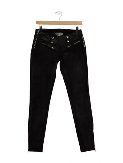 Pre-owned Pierre Balmain High-rise Skinny Leg Jeans In Black