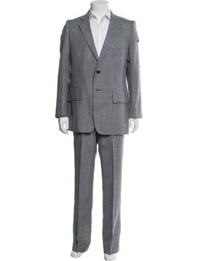 Pre-owned Pierre Balmain Houndstooth Print Two-piece Suit In Multi
