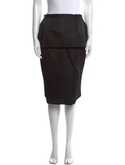 Pre-owned Pierre Balmain Knee-length Skirt W/ Tags In Black