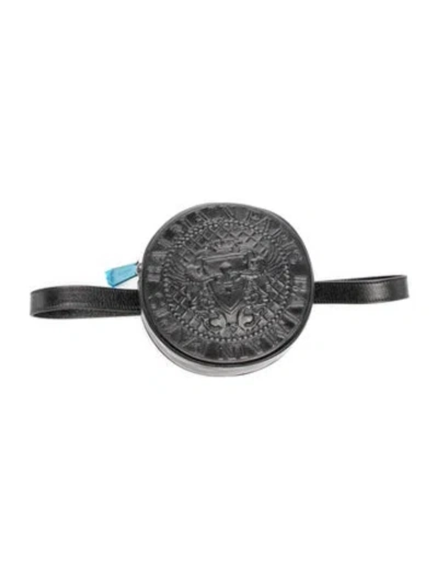 Pre-owned Pierre Balmain Leather Belt Bag In Grey