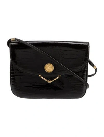 Pre-owned Pierre Balmain Leather Crossbody Bag In Black