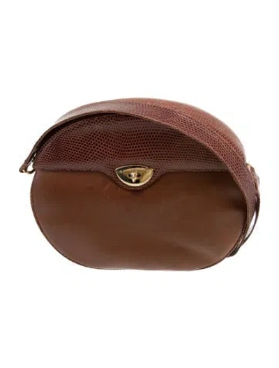 Pre-owned Pierre Balmain Leather Crossbody Bag In Brown
