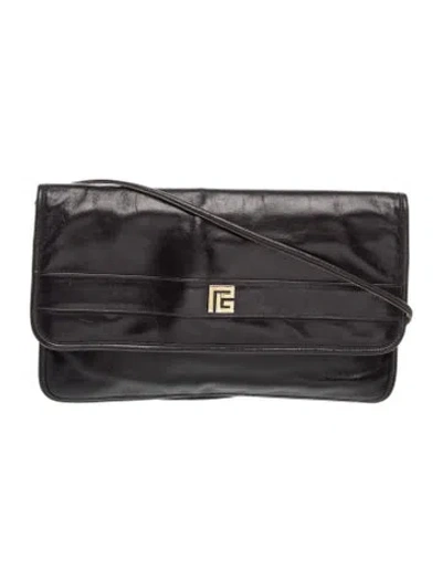 Pre-owned Pierre Balmain Leather Shoulder Bag In Black