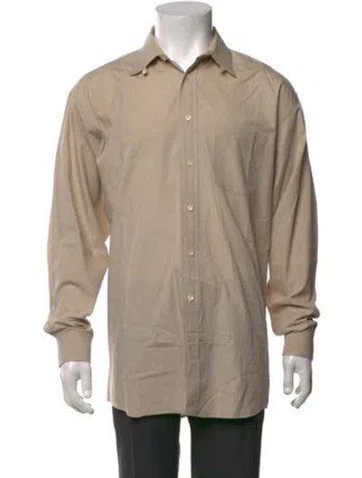 Pre-owned Pierre Balmain Long Sleeve Dress Shirt In Neutrals