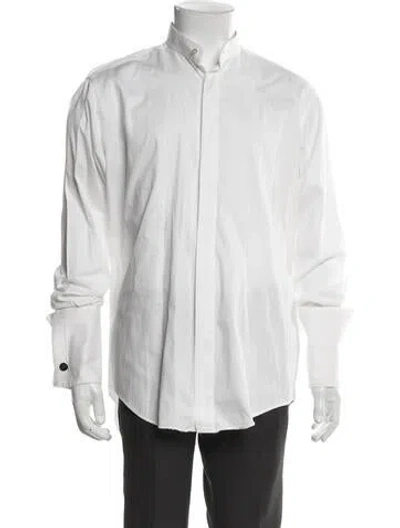 Pre-owned Pierre Balmain Long Sleeve Dress Shirt In White