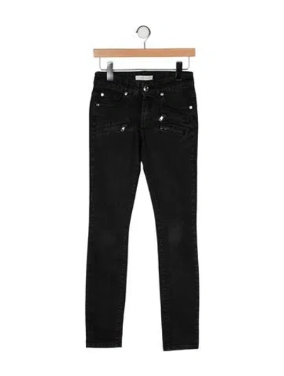 Pre-owned Pierre Balmain Low-rise Skinny Leg Jeans In Black