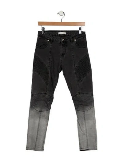 Pre-owned Pierre Balmain Low-rise Skinny Leg Jeans In Black