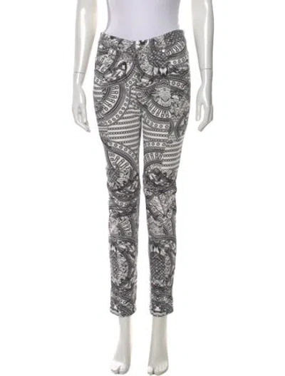 Pre-owned Pierre Balmain Mid-rise Skinny Leg Jeans In Black