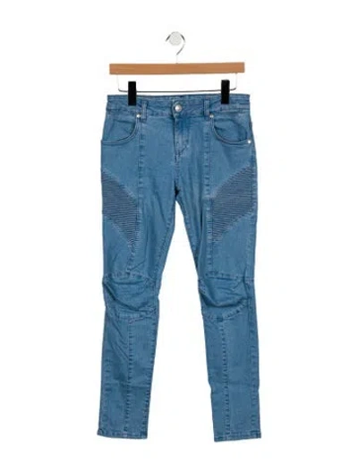 Pre-owned Pierre Balmain Mid-rise Skinny Leg Jeans In Blue