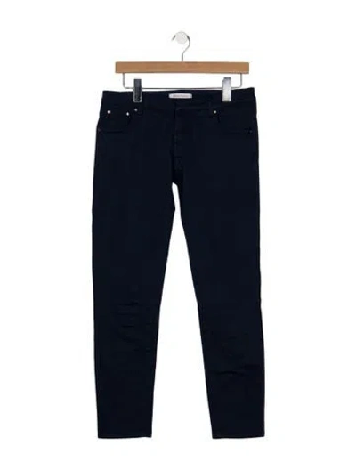 Pre-owned Pierre Balmain Mid-rise Skinny Leg Jeans In Blue