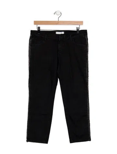 Pre-owned Pierre Balmain Mid-rise Straight Leg Jeans In Black