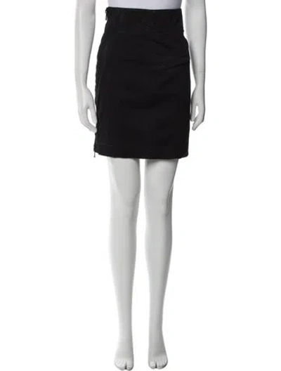 Pre-owned Pierre Balmain Mini Skirt In Black