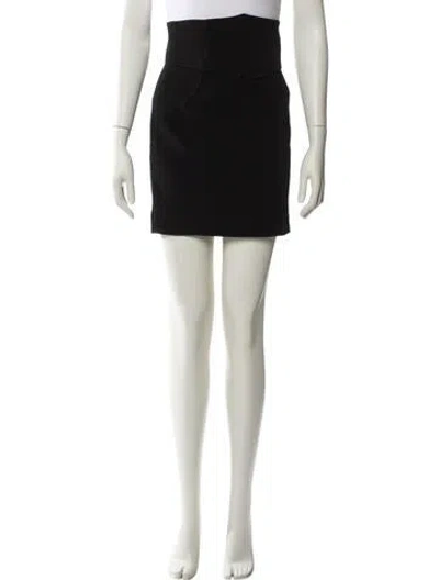Pre-owned Pierre Balmain Mini Skirt In Black