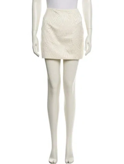 Pre-owned Pierre Balmain Mini Skirt In Neutral