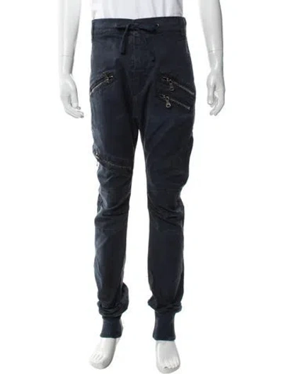 Pre-owned Pierre Balmain Moto Pants In Neutral