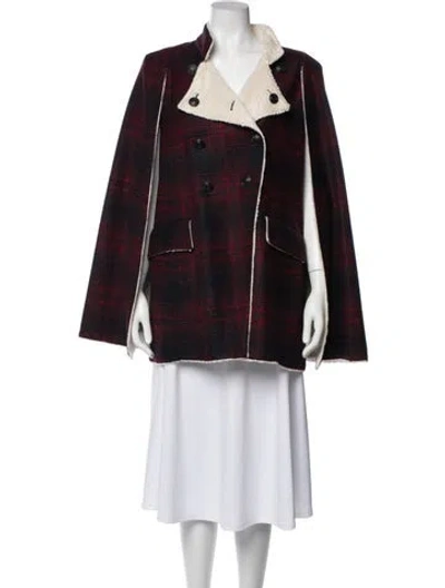 Pre-owned Pierre Balmain Plaid Print Jacket In Black