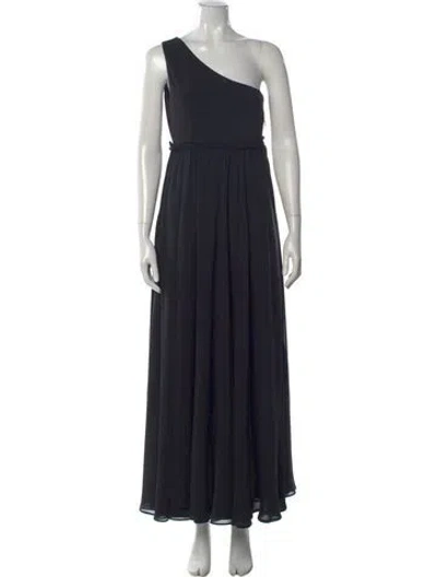 Pre-owned Pierre Balmain Silk Long Dress In Black