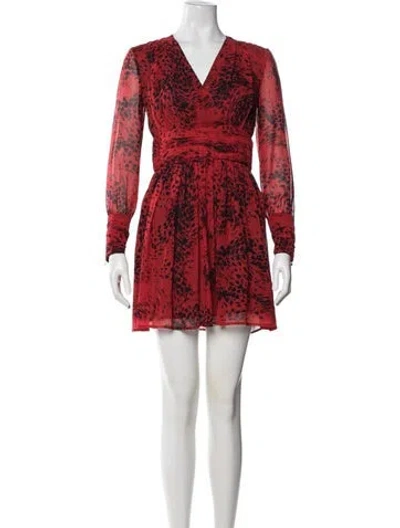 Pre-owned Pierre Balmain Silk Mini Dress In Multi