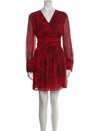 Pre-owned Pierre Balmain Silk Mini Dress W/ Tags In Multi