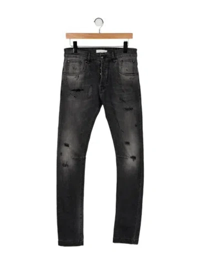 Pre-owned Pierre Balmain Skinny Jeans In Gray
