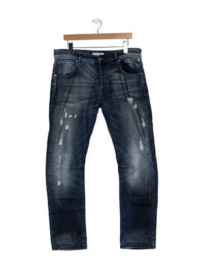 Pre-owned Pierre Balmain Slim Fit Jeans In Blue