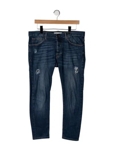 Pre-owned Pierre Balmain Slim Fit Jeans In Blue