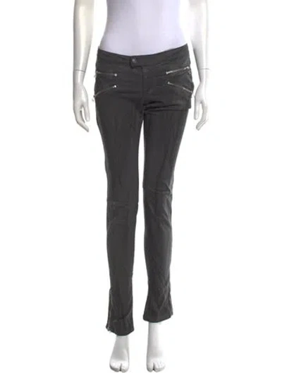 Pre-owned Pierre Balmain Straight Leg Pants In Grey
