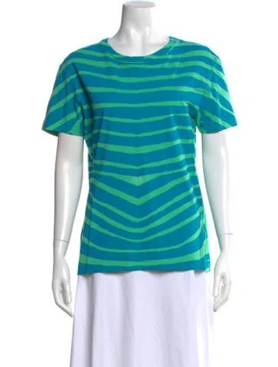 Pre-owned Pierre Balmain Striped Crew Neck T-shirt W/ Tags In Multi