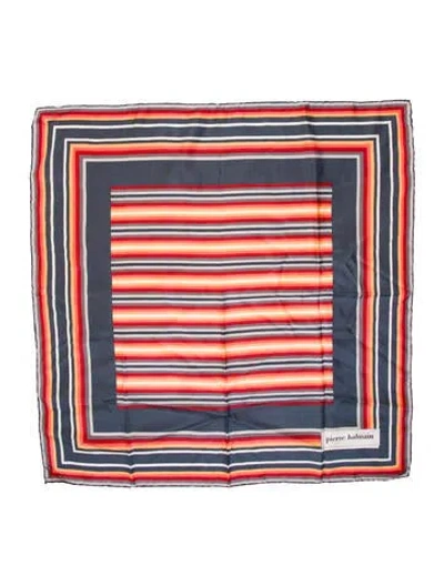 Pre-owned Pierre Balmain Striped Scarf In Multi