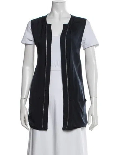 Pre-owned Pierre Balmain Vest In Blue