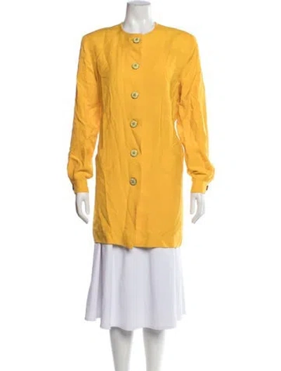 Pre-owned Pierre Balmain Vintage 1980's Jacket In Yellow