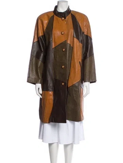 Pre-owned Pierre Balmain Vintage 1990's Coat In Brown