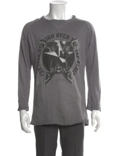Pre-owned Pierre Balmain Vintage Graphic Print T-shirt In Gray