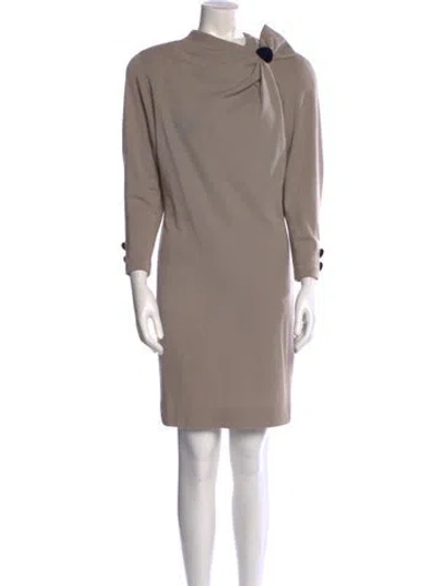 Pre-owned Pierre Balmain Vintage Knee-length Dress In Neutral
