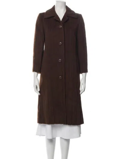 Pre-owned Pierre Balmain Vintage Late 1980's - Early 1990's Coat In Brown