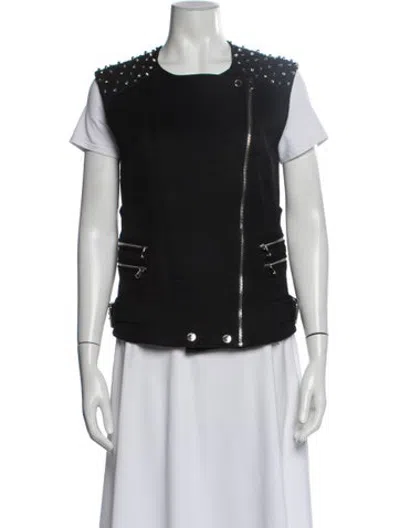 Pre-owned Pierre Balmain Vintage Late 2000's - Early 2010's Biker Jacket In Black