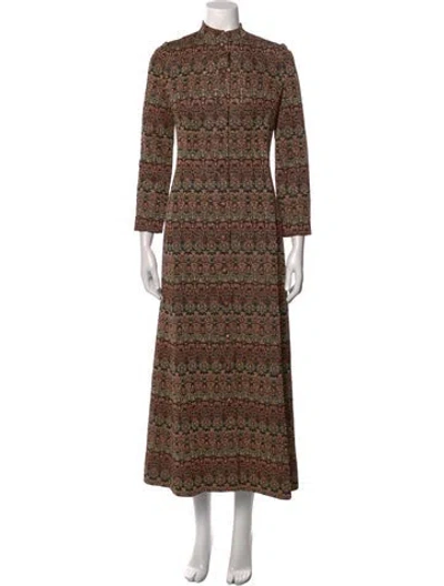 Pre-owned Pierre Balmain Vintage Long Dress In Orange